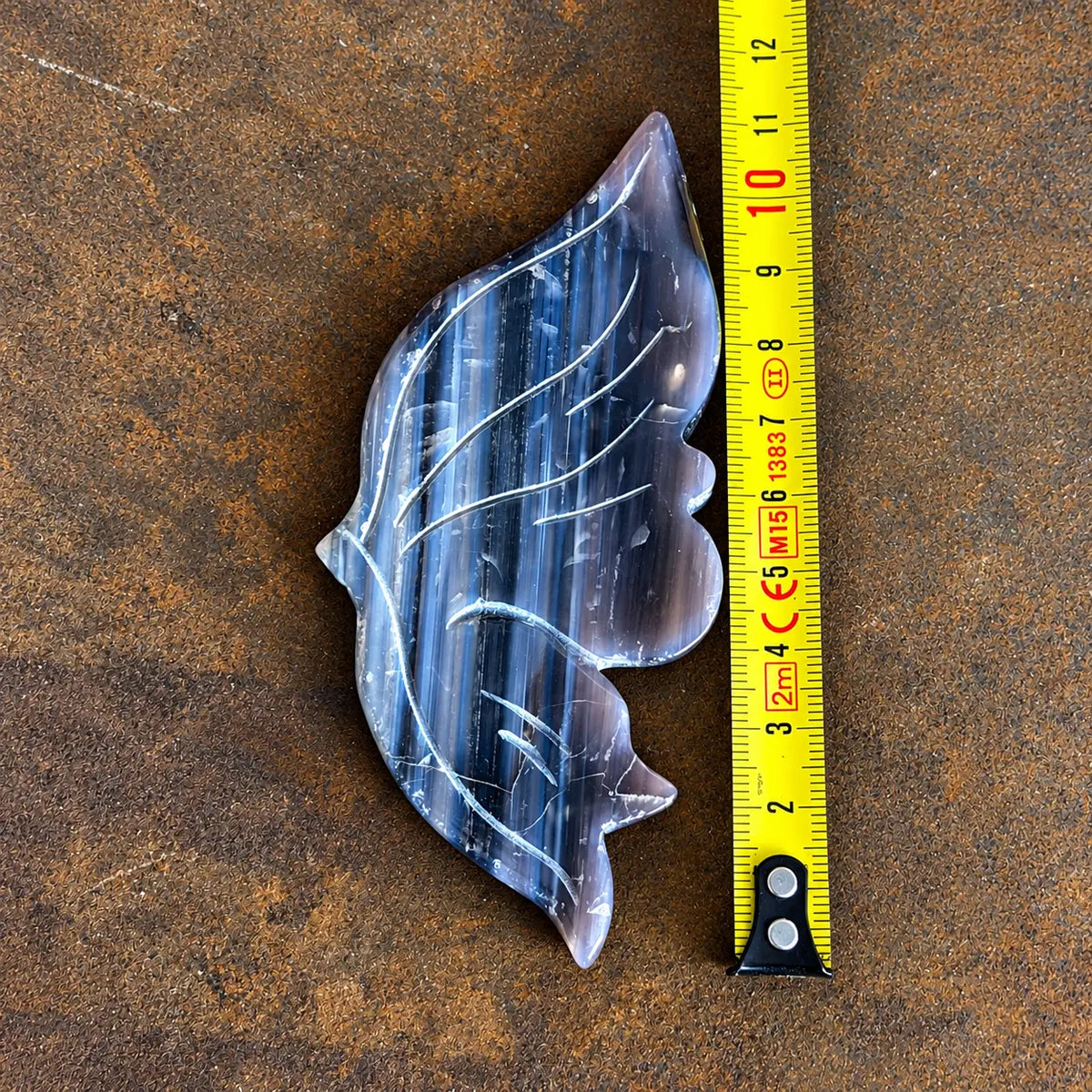 Agate Crystal Wings on Butterfly Stand – Grounding, Protection & Emotional Balance