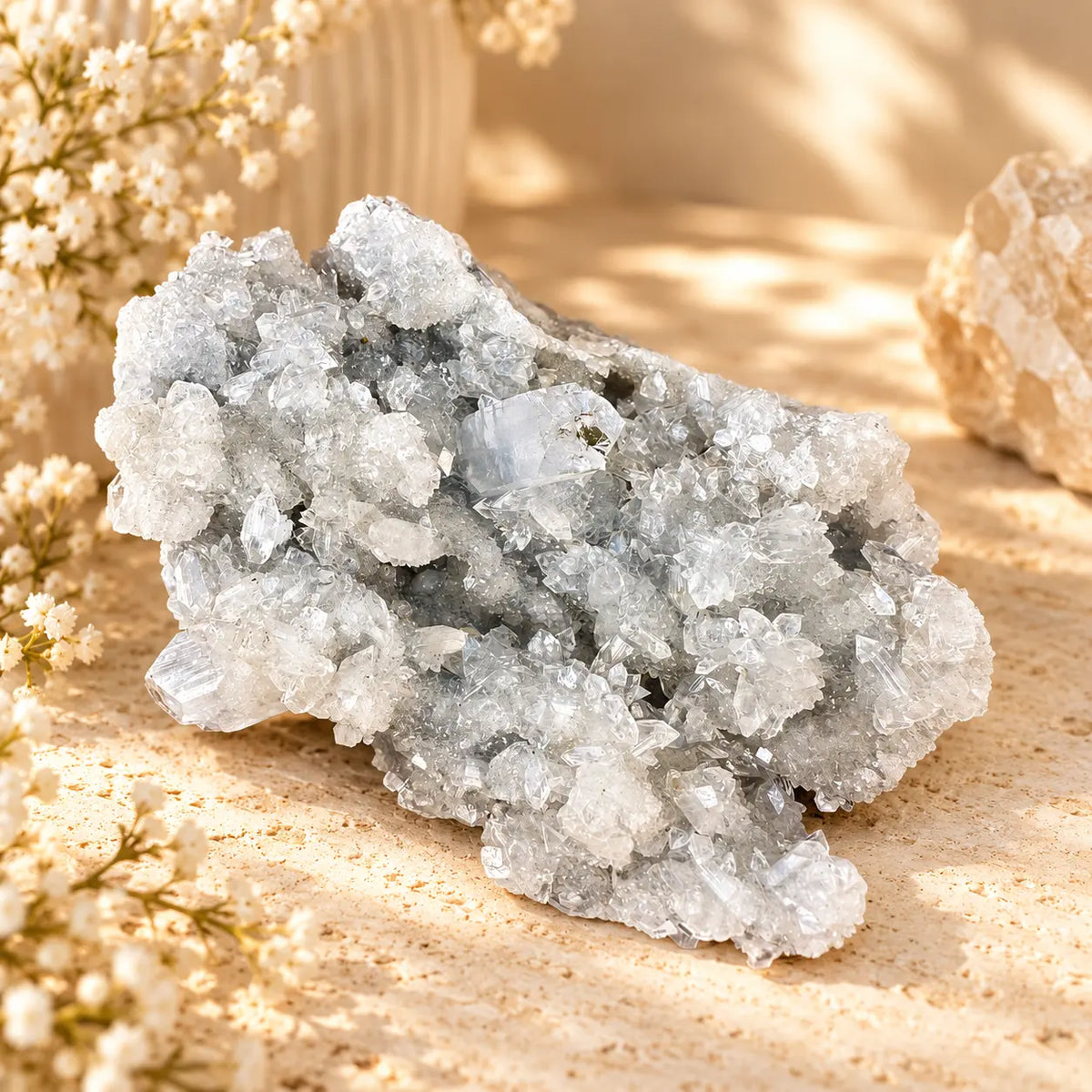 Apophyllite Crystal Specimen Piece 1 – Intuition, Clarity & High-Vibration Energy