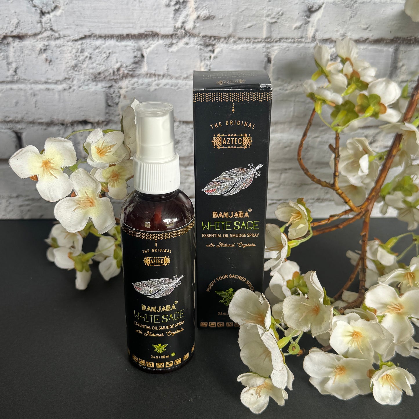 Banjara Smudge Spray White Sage for smoke-free smudging, energy clearing, aura cleansing, and spiritual protection in Australia