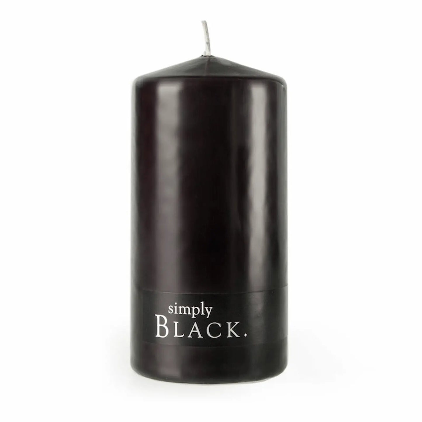 Simply Black pillar candle spiritual candle ritual candle for protection energy clearing grounding and meditation