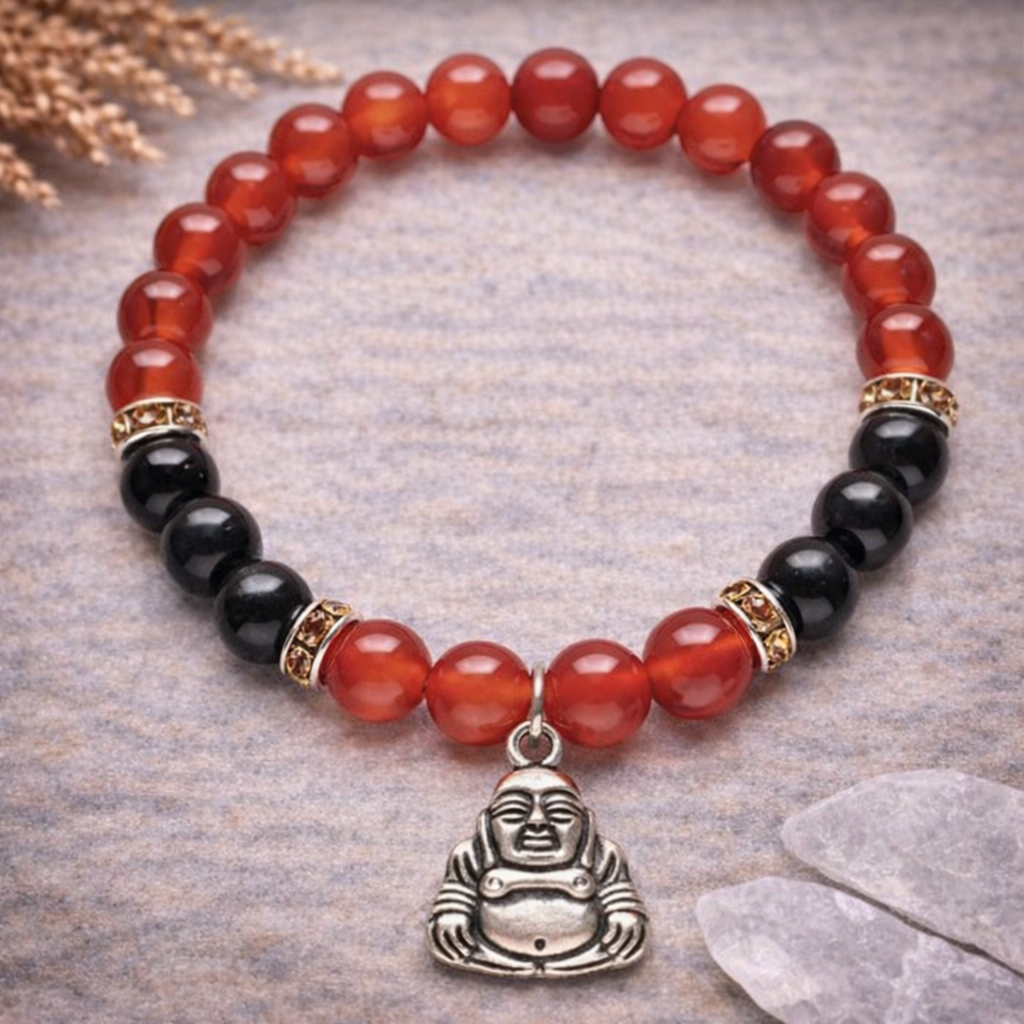 carnelian onyx bracelet australia spiritual bracelet protection grounding buddha charm confidence