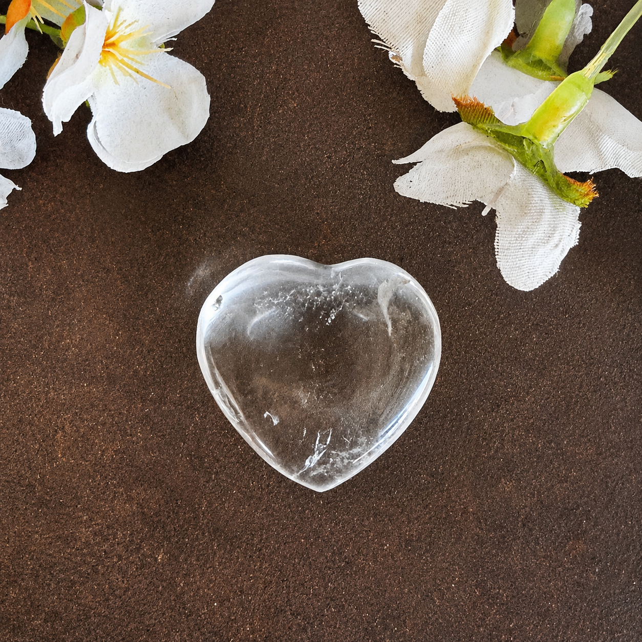 Clear Quartz Heart Crystal – Clarity, Healing & Energy Amplification