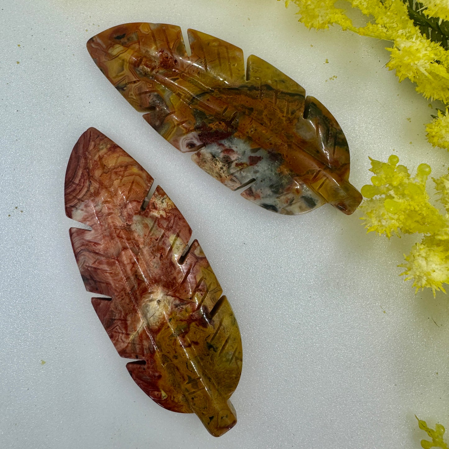 Feather Crystal Carving – Ascension, Balance & Spiritual Healing