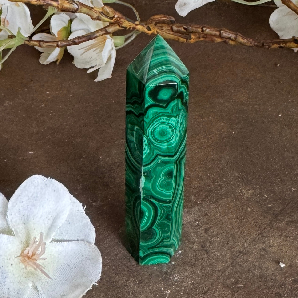 Malachite Crystal Towers – Spiritual Healing, Protection & Transformation