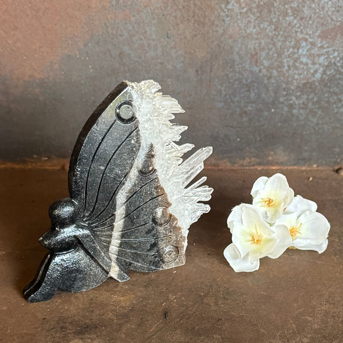 Geode Angel & Mermaid Crystal Carvings for spiritual protection, emotional healing and energy alignment