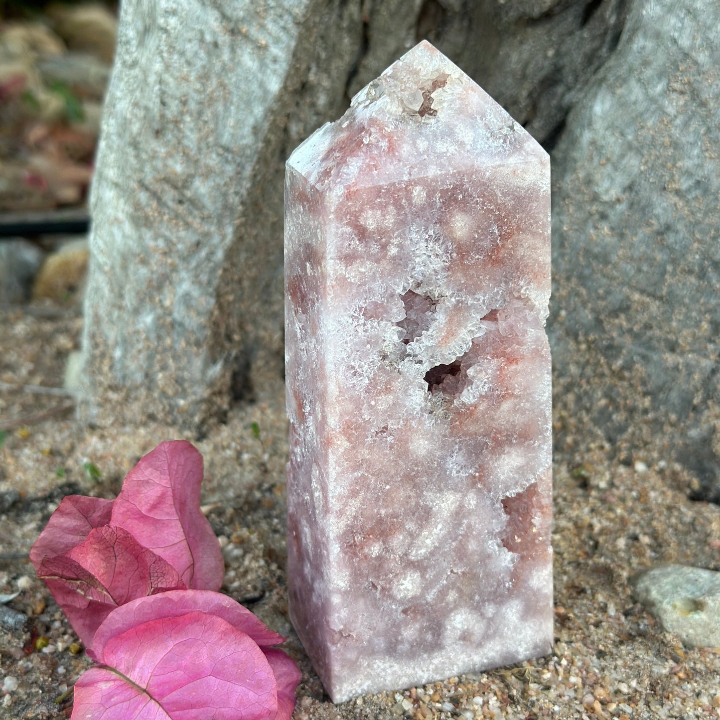 Pink Amethyst Tower – Emotional Healing, Self-Love & Divine Connection