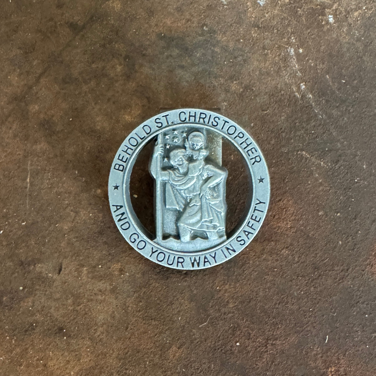 St Christopher Car Sun Visor Clip – Metal Christian Gift