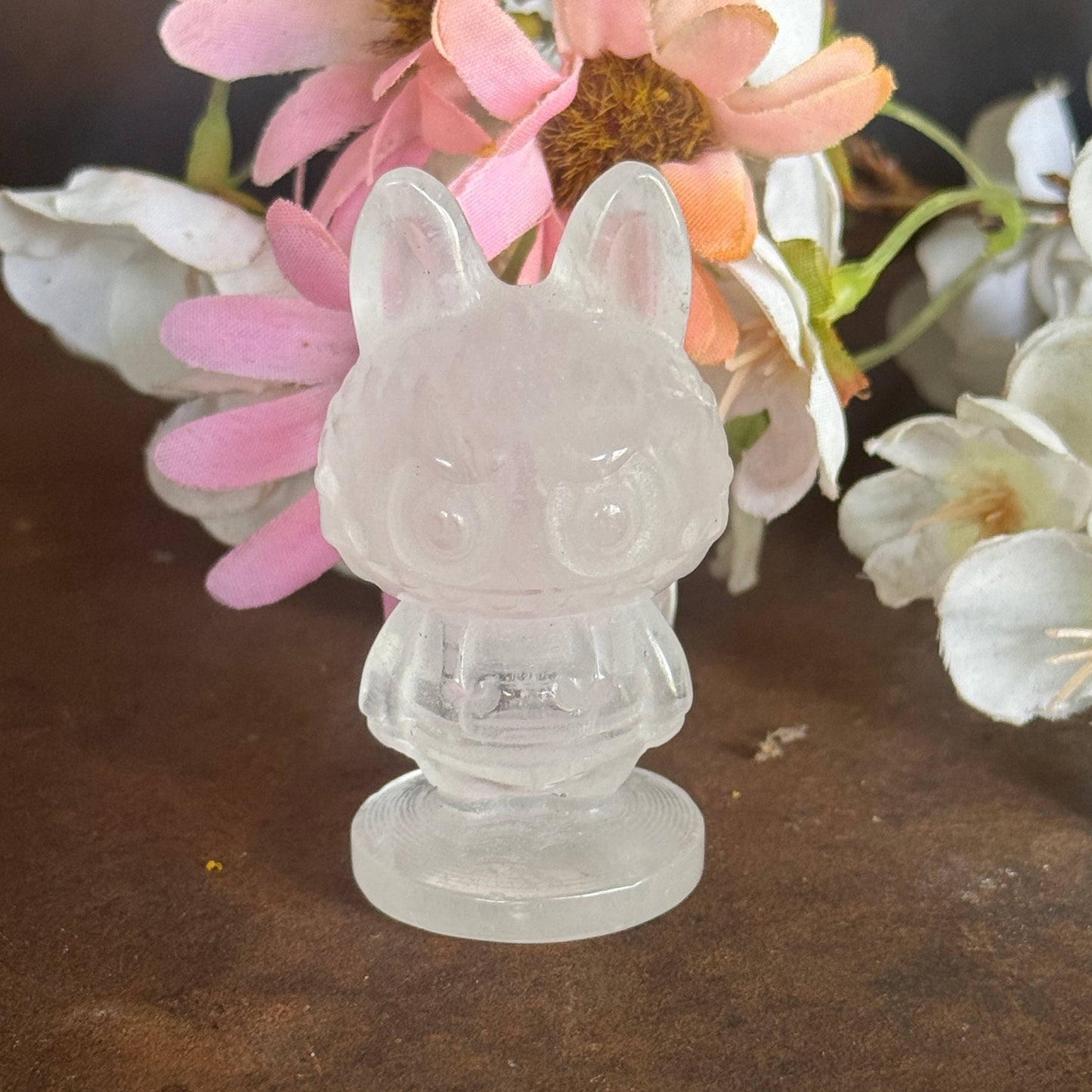 Clear Quartz Crystal Labubu Collectible – The Master Healer of Light, Clarity & Spiritual Healing