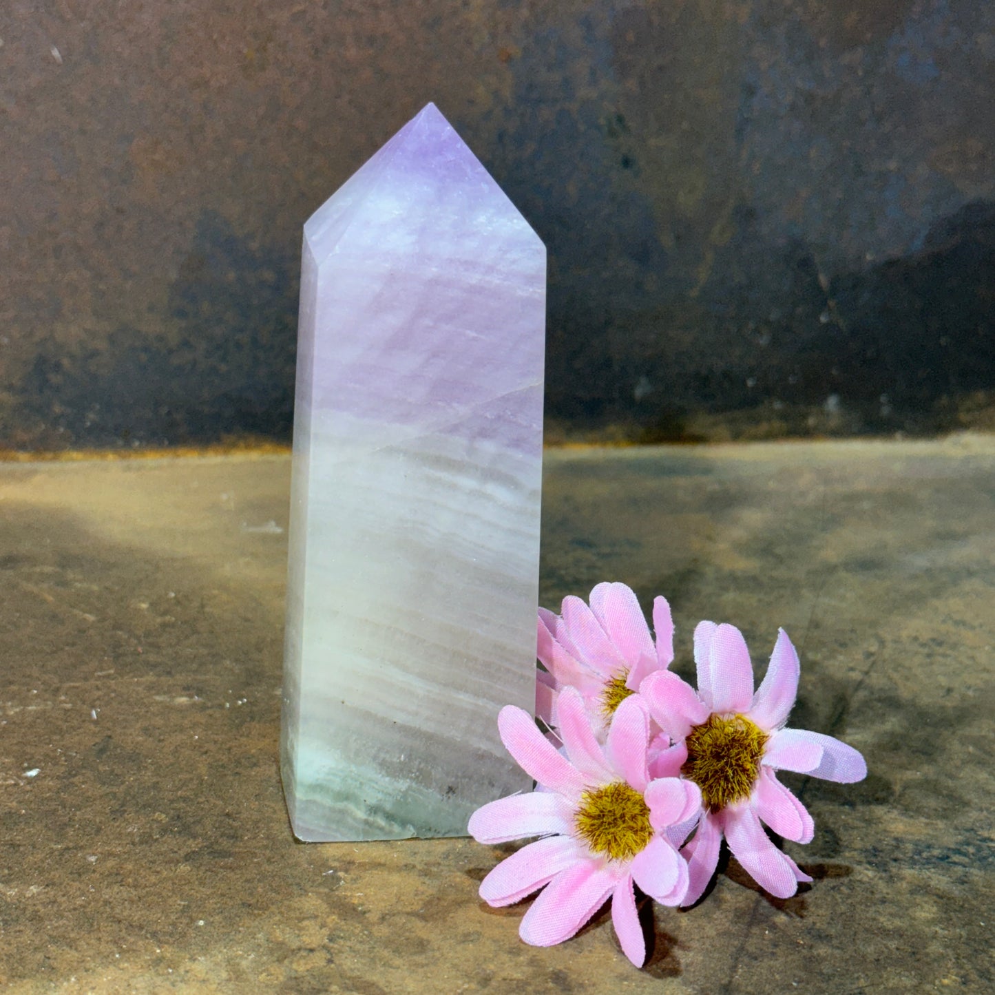 Silk Fluorite Crystal Tower – Clarity, Emotional Healing & High-Vibration Spiritual Balance