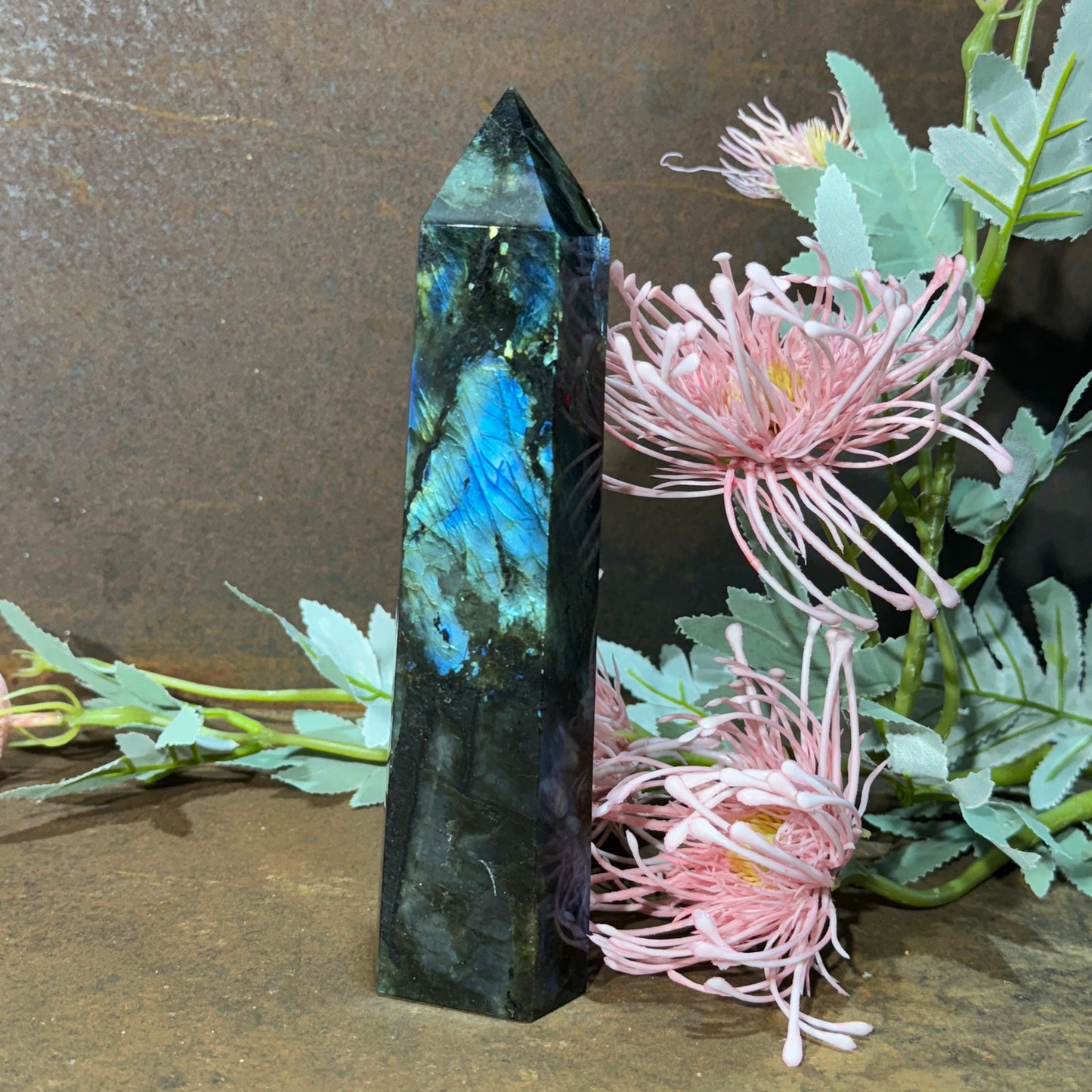 Labradorite Tower (Large) – Transformation, Protection & Divine Awakening