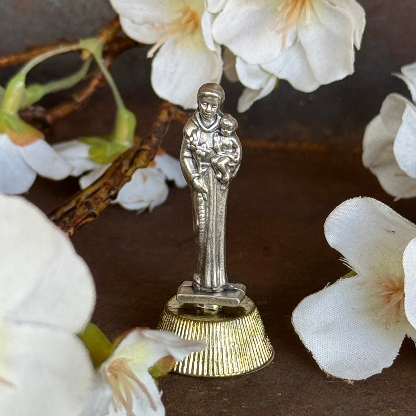 Metal Magnetic St. Anthony Statue 50mm – Patron Saint of Lost Things & Devotion