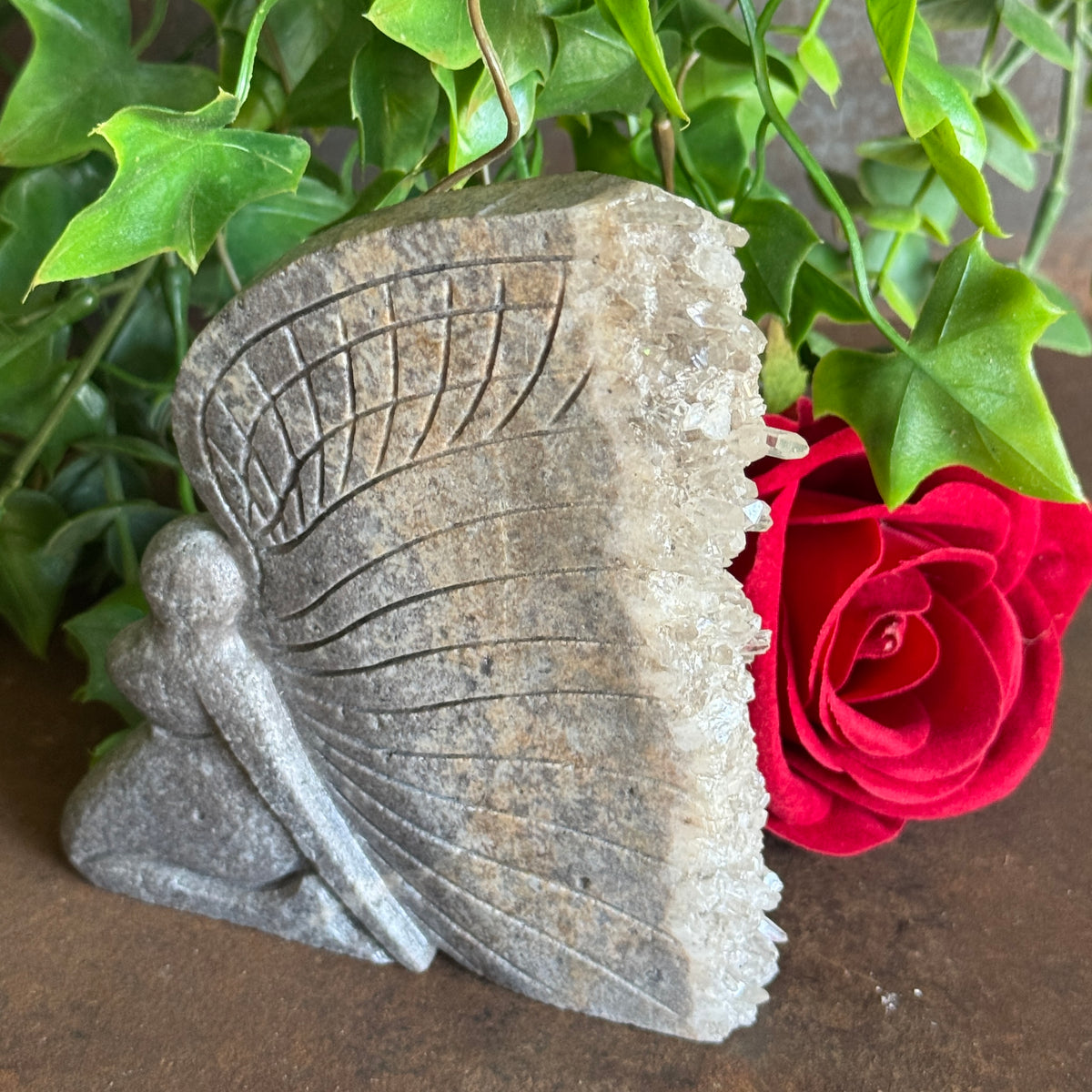 Geode Angel & Mermaid Crystal Carvings for spiritual protection, emotional healing and energy alignment
