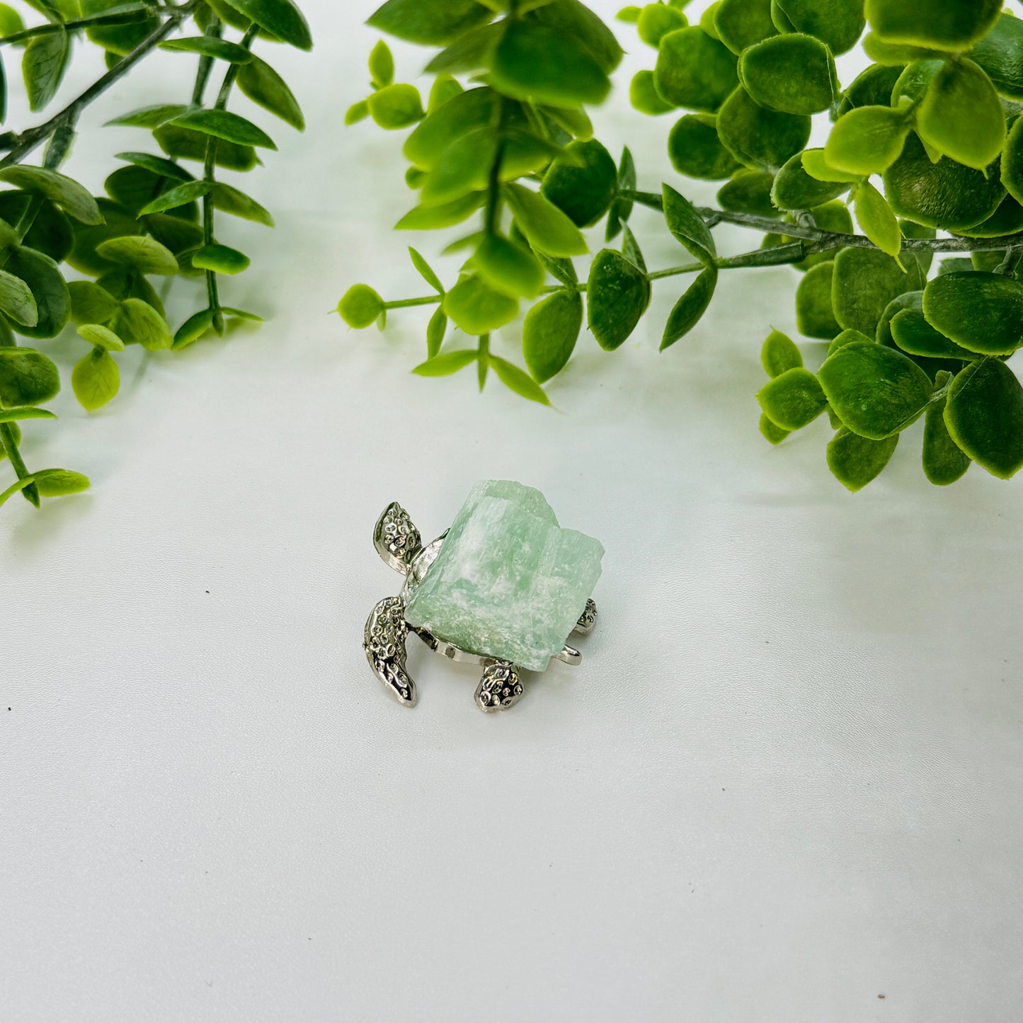 Crystal Turtle Figurine with Gem Shell – Wisdom, Protection & Positive Energy