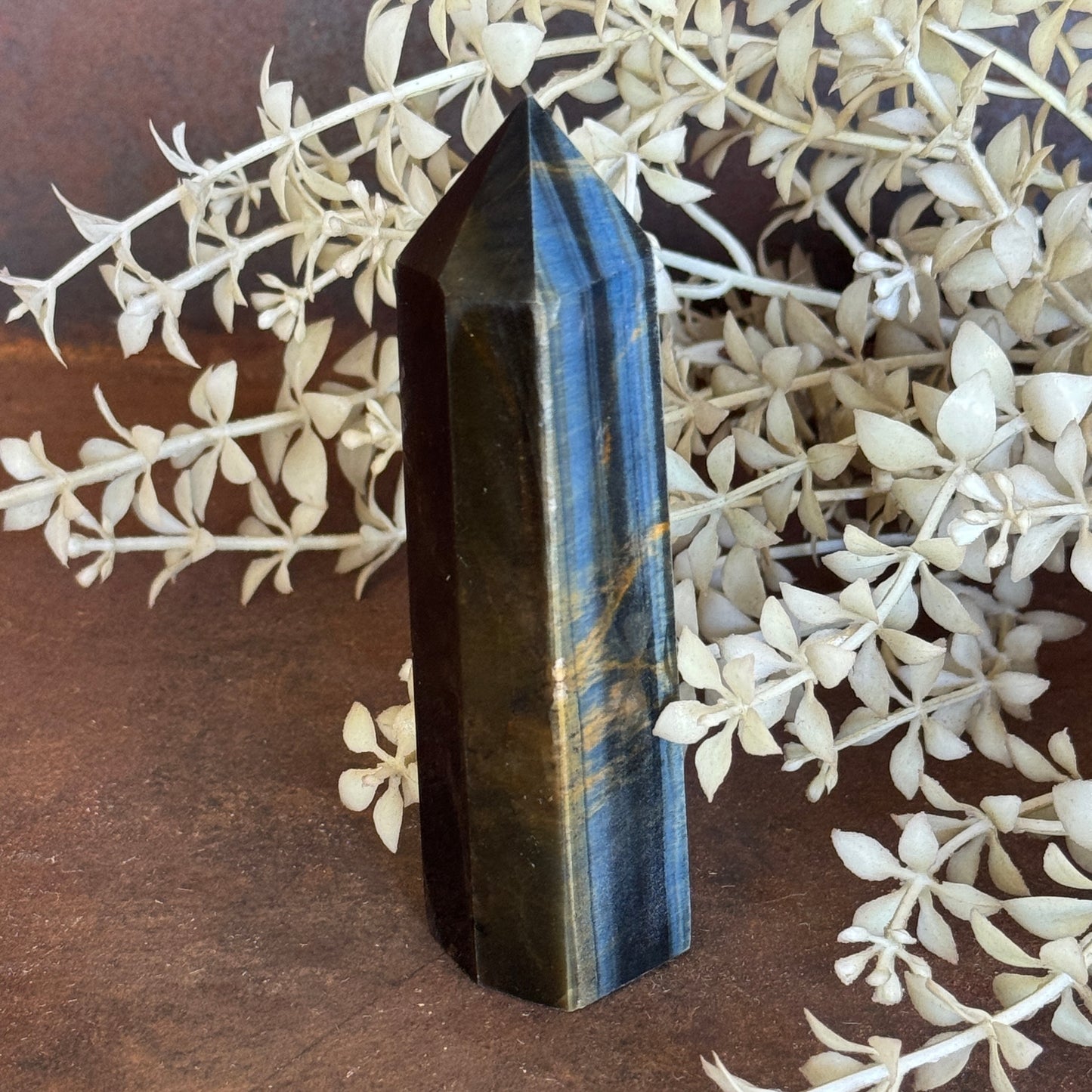 Blue Tiger’s Eye Towers – Protection, Intuition & Spiritual Healing Energy