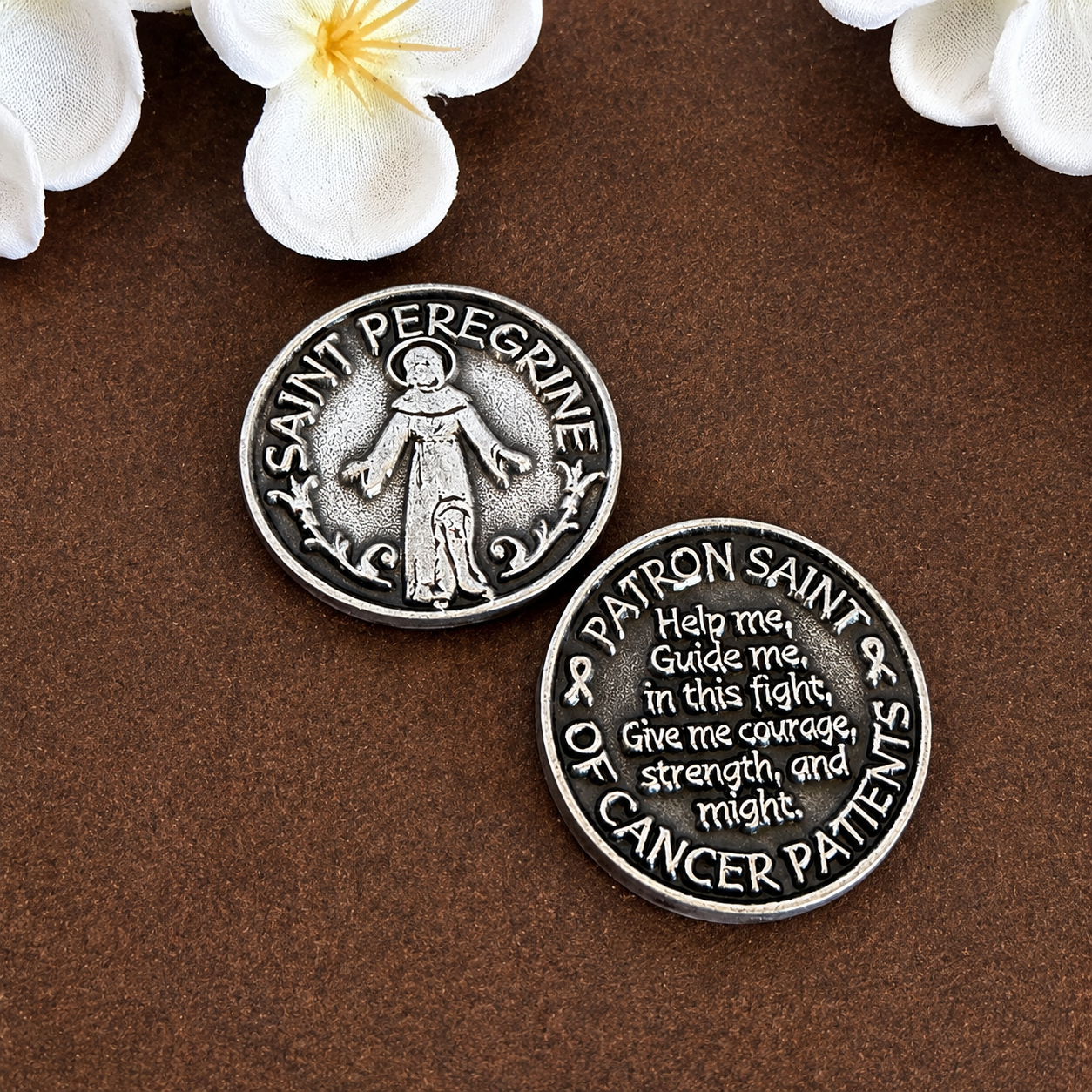 Saint Peregrine Pocket Token – Patron Saint of Cancer Patients | Prayer & Encouragement Gift