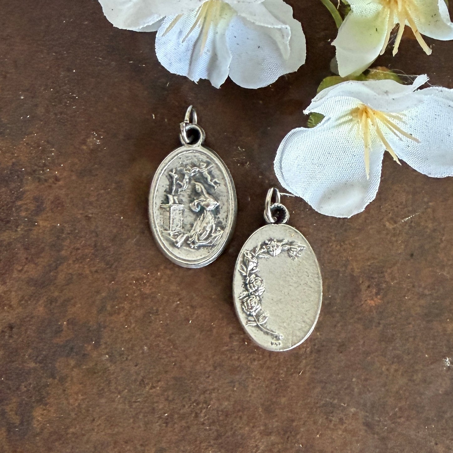 St Rita of Cascia Silver Catholic Medal for Impossible Causes, Difficult Marriages, Hope & Prayer