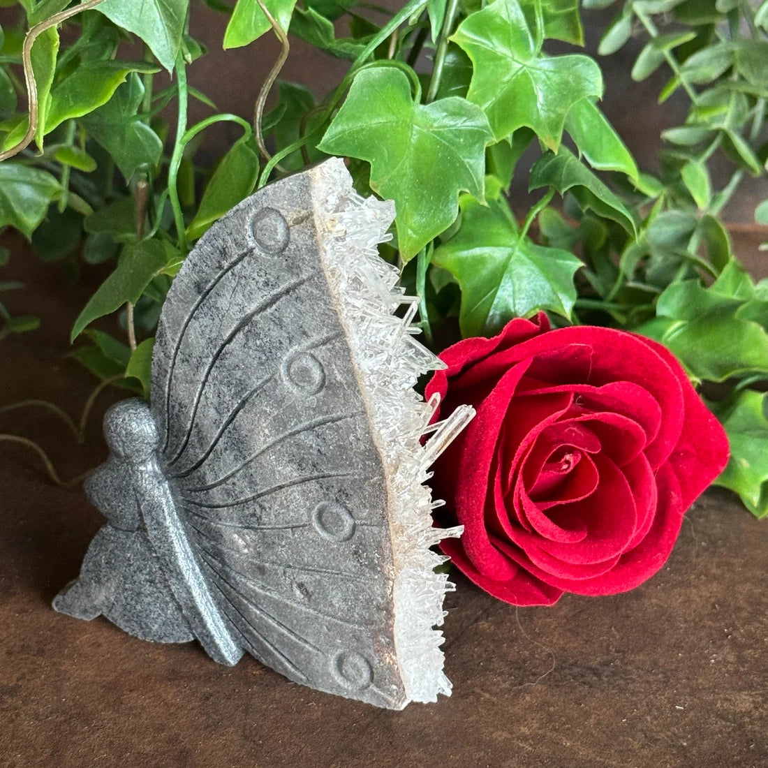 Fairy Quartz Geode Carving – 182g | Approx 11cm