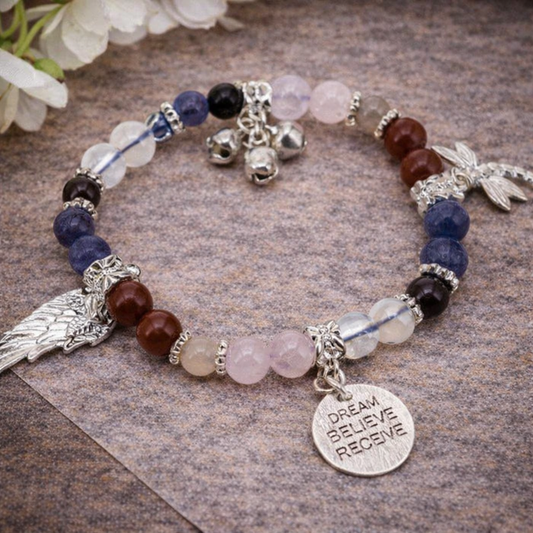 New Beginnings Affirmation Crystal Bracelet – Healing, Renewal & Spiritual Alignment