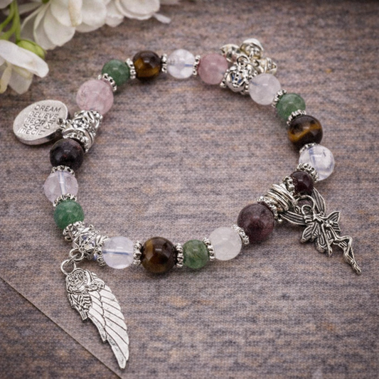 Self Confidence Affirmation Crystal Bracelet – Empowerment, Healing & Spiritual Strength