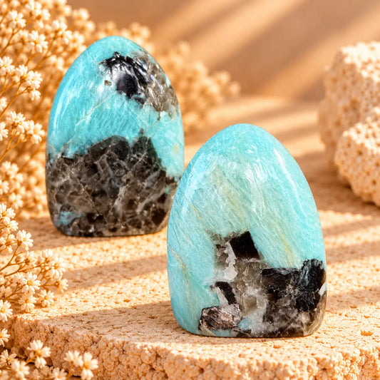 Amazonite Crystal Dome – Calming Energy, Emotional Healing & Inner Peace
