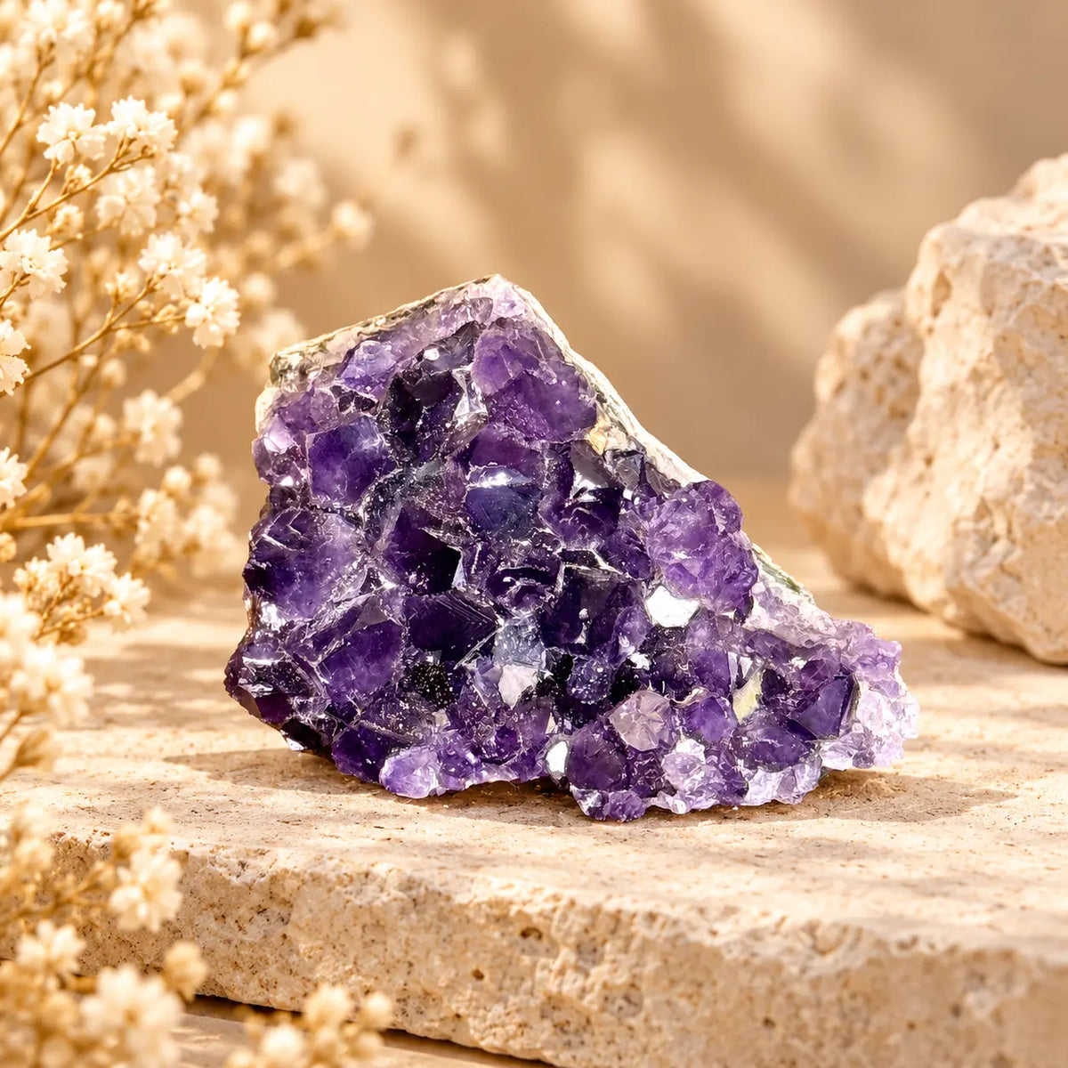 76g natural Amethyst geode crystal