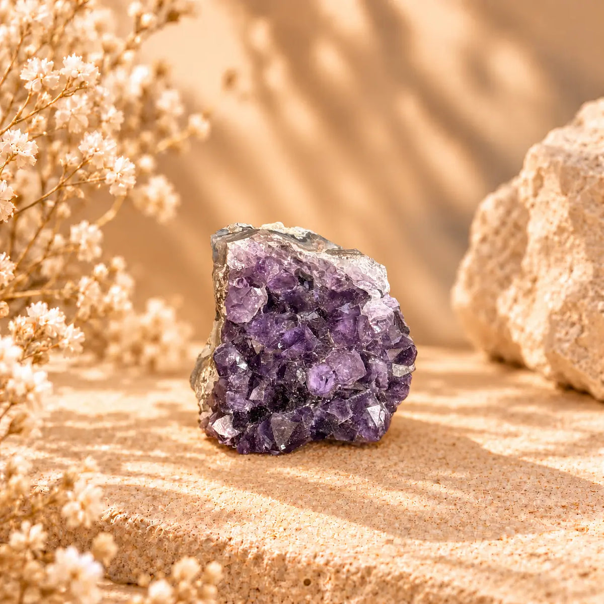 109g natural Amethyst geode crystal