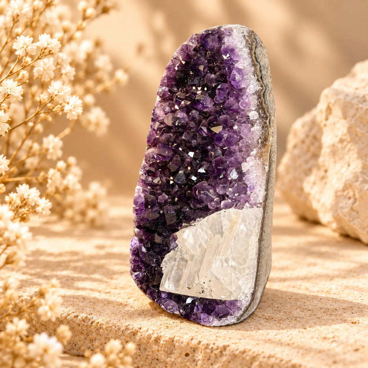 1880g natural Amethyst geode crystal