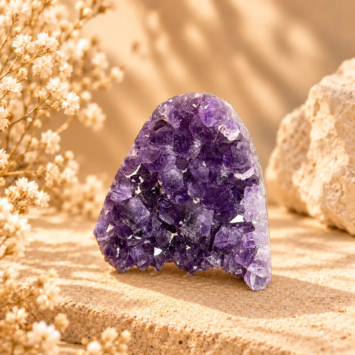 680g natural Amethyst geode crystal