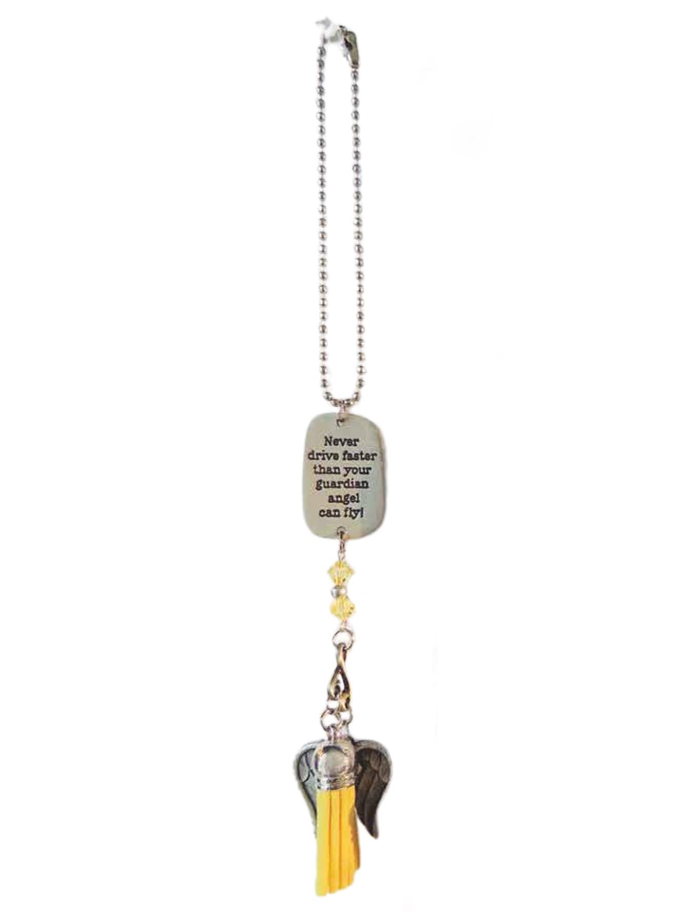 Guardian Angel Car Charm – Never Drive Faster Than Your Angel Can Fly