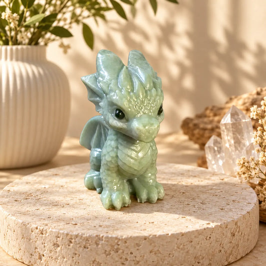 Dushan Jade crystal dragon carving Piece B exact item