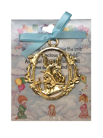 Guardian Angel Crib/Cot Medallion – Spiritual Protection for Your Little One