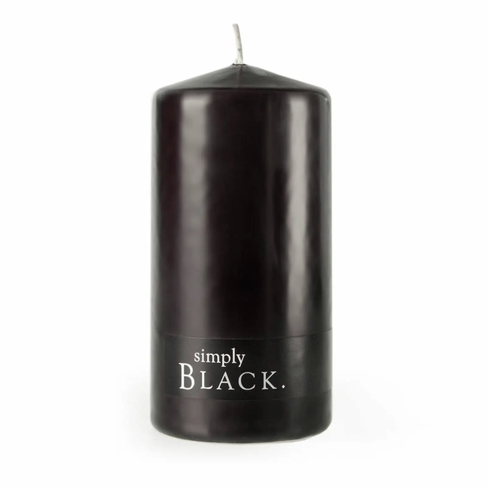 Simply Black pillar candle spiritual candle ritual candle for protection energy clearing grounding and meditation