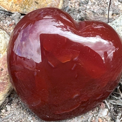 Carnelian Crystal Heart – Confidence, Creativity & Motivation