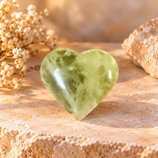 Citrine polished crystal heart 129g – exact photographed piece