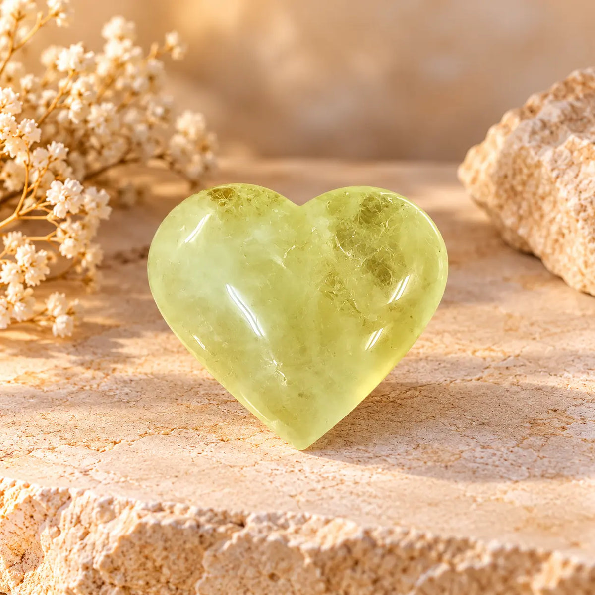 Citrine polished crystal heart 89g – exact photographed piece