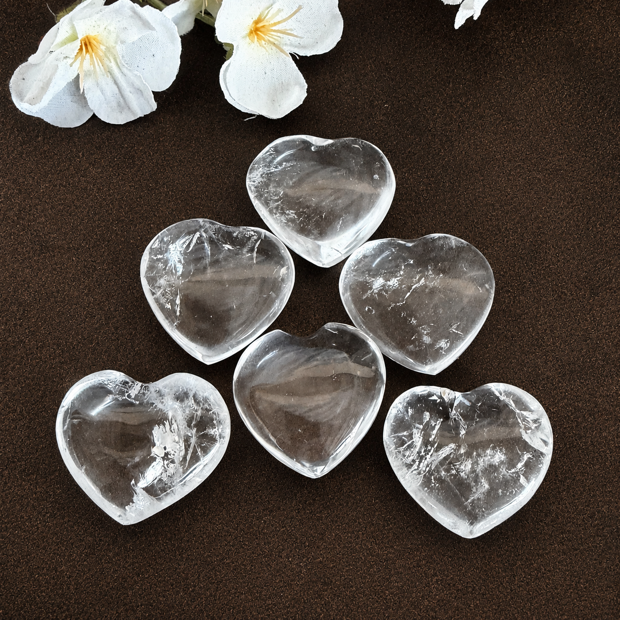 Clear Quartz Heart Crystal – Clarity, Healing & Energy Amplification