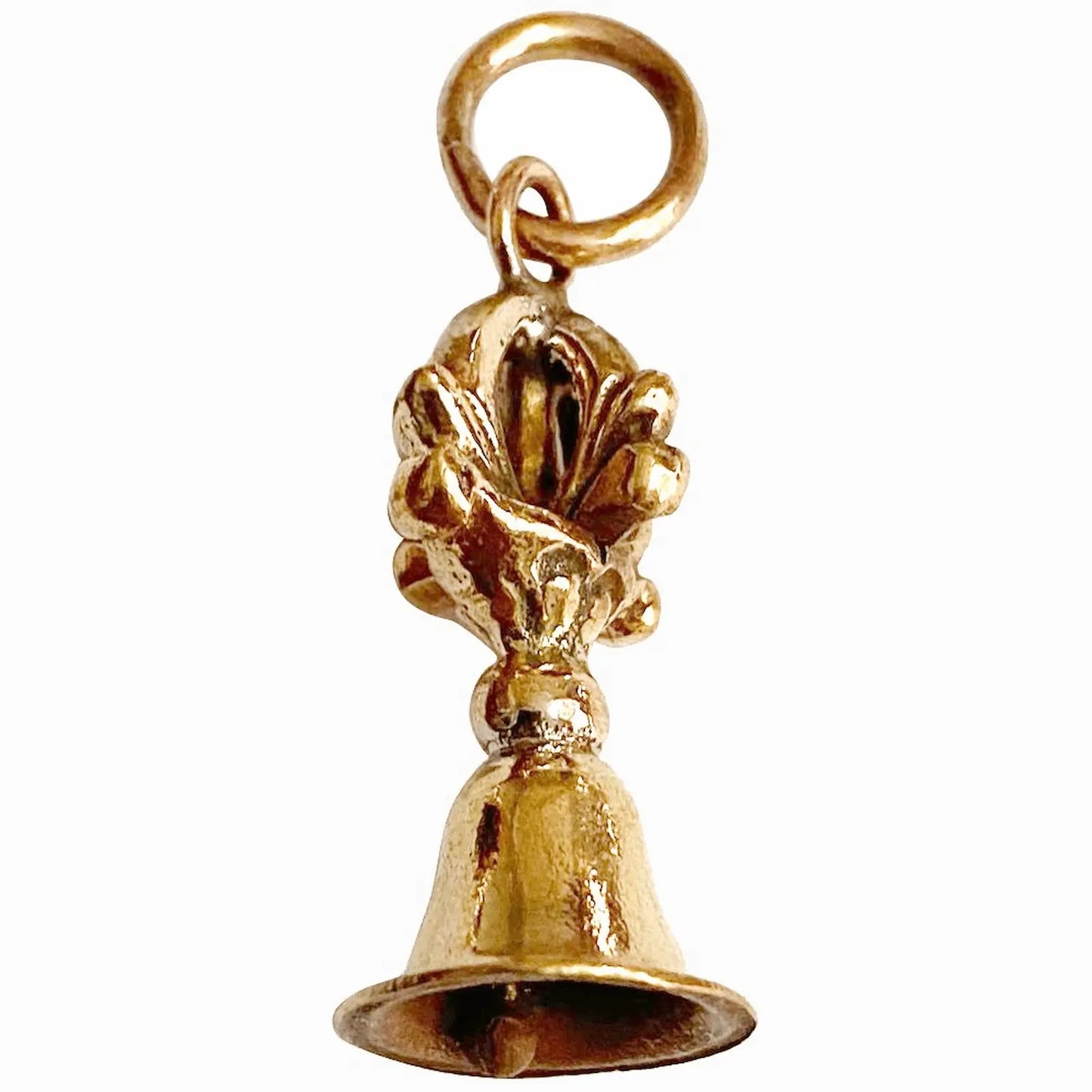 Copper Dorjee with bell pendant spiritual jewellery protection talisman meditation ritual gift 2.5cm