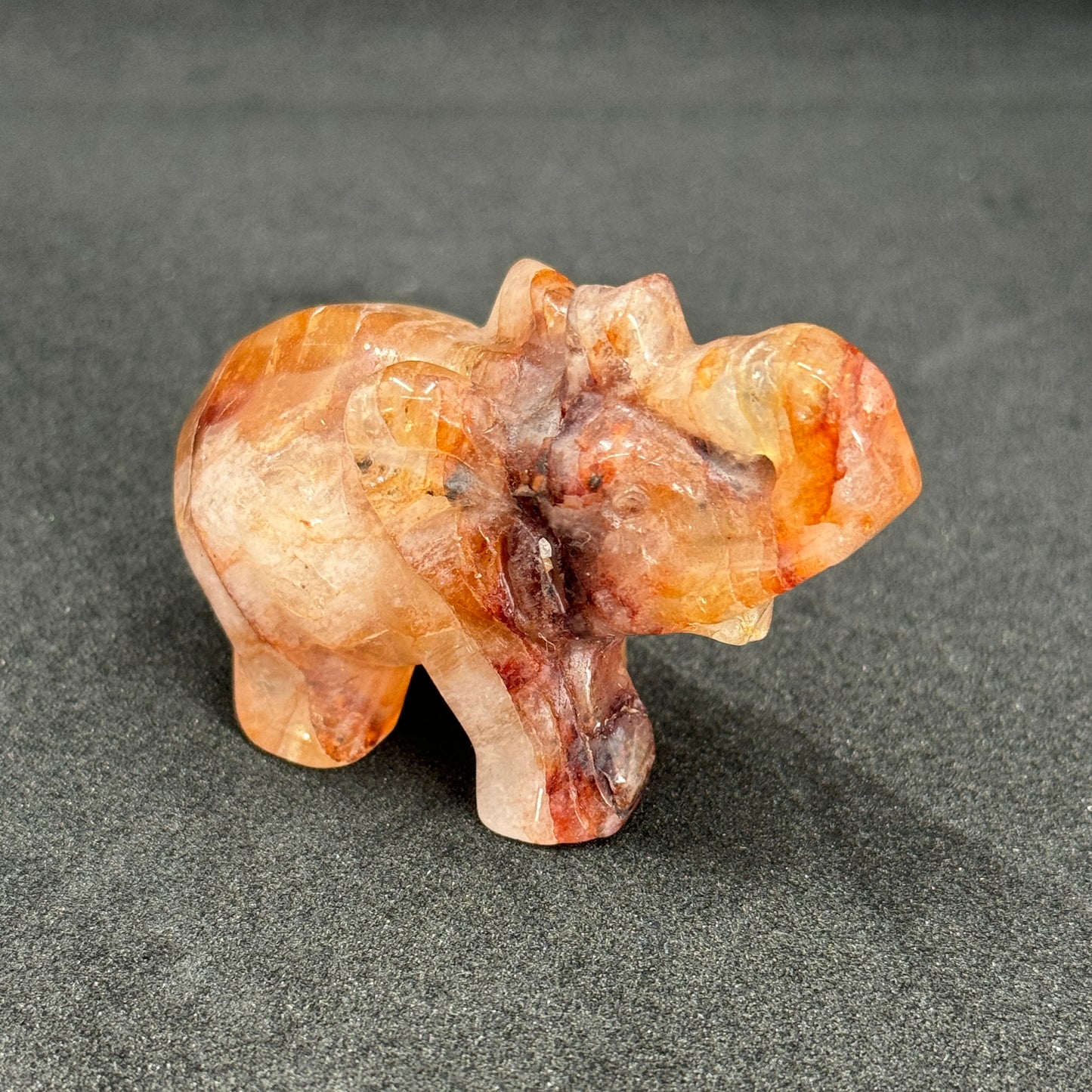 Crystal Elephant Carvings (7cm) – Hand-Carved Healing Crystals for Luck, Strength & Spiritual Protection