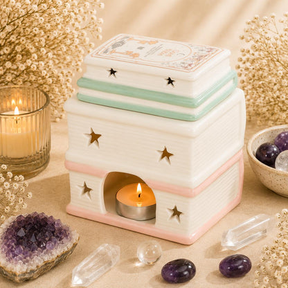 Fairy Book Stack Oil Burner – Book Lover Gift & Reading Nook Décor