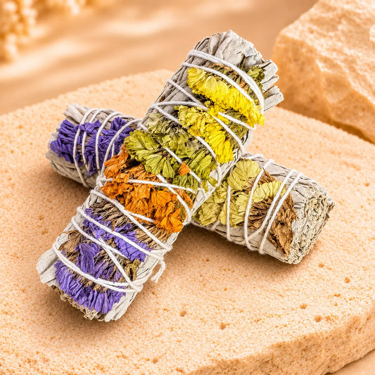 Good Vibes White Sage smudge stick for spiritual cleansing rituals