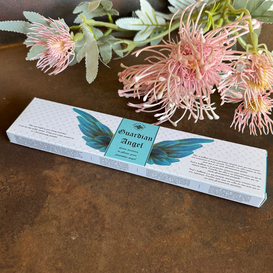 Guardian Angel spiritual incense for protection, energy cleansing, emotional healing, and angelic guidance