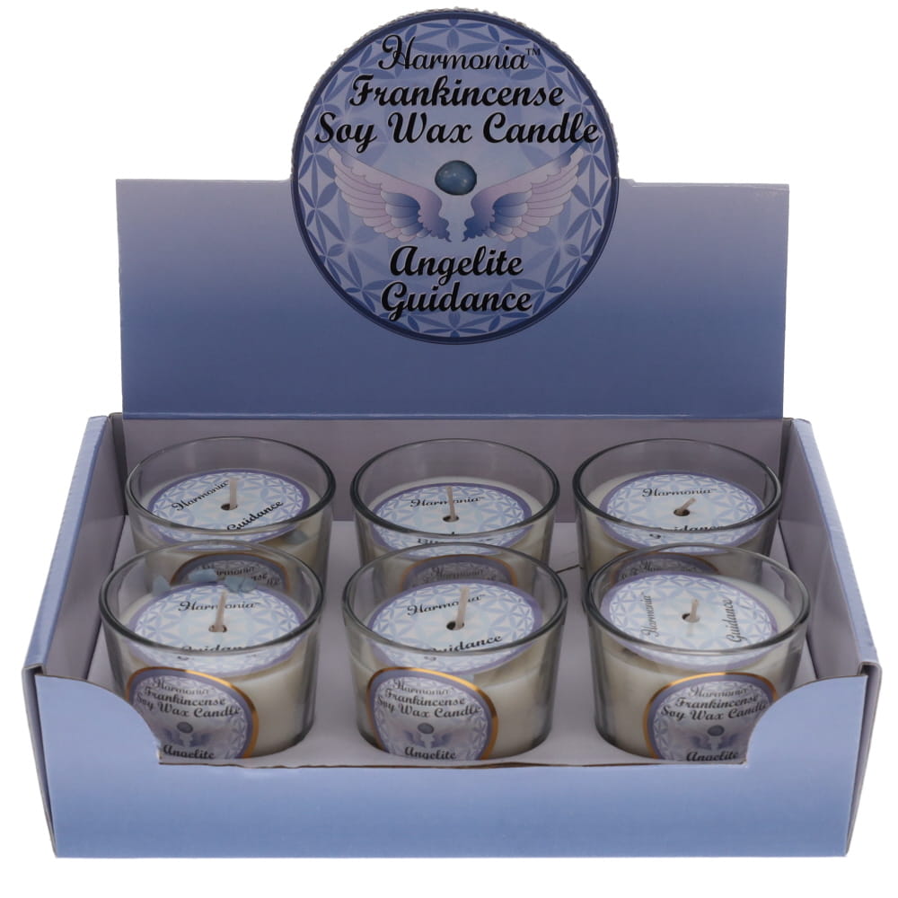 Angelite Frankincense Votive Candle – Intentional Spiritual Candle for Angelic Guidance, Peace & Emotional Healing