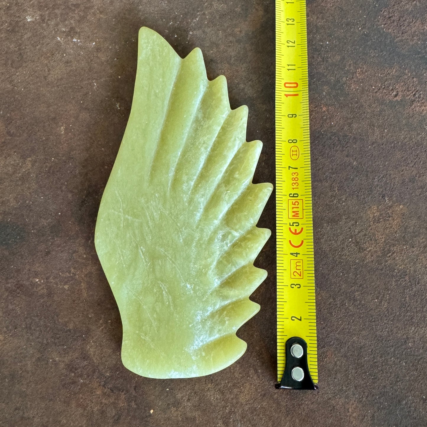Lemon Quartz Crystal Wings on Unicorn Pegasus Stand – Joy, Abundance & Spiritual Radiance