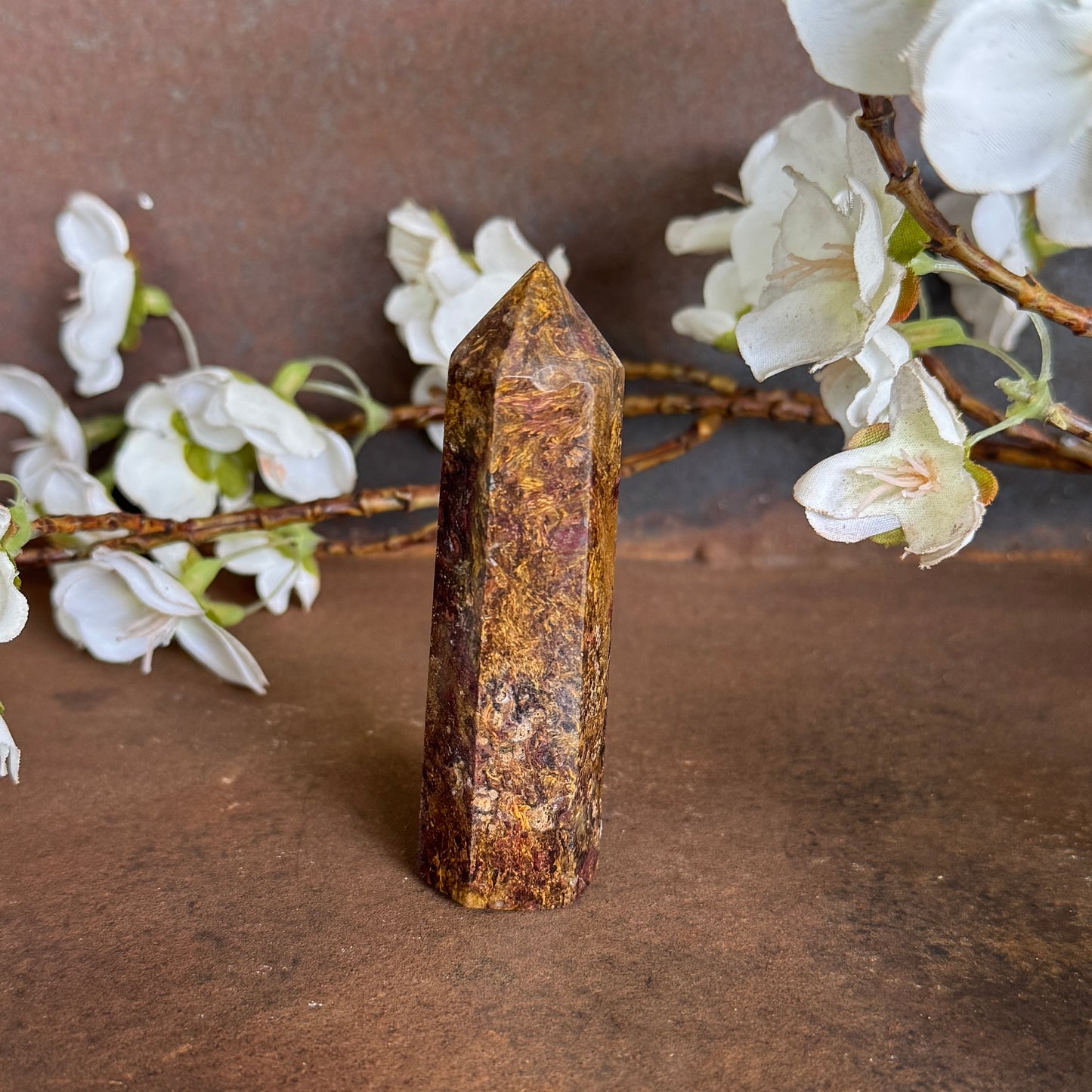 Pietersite Crystal Tower – Spiritual Healing, Intuition & Higher Consciousness
