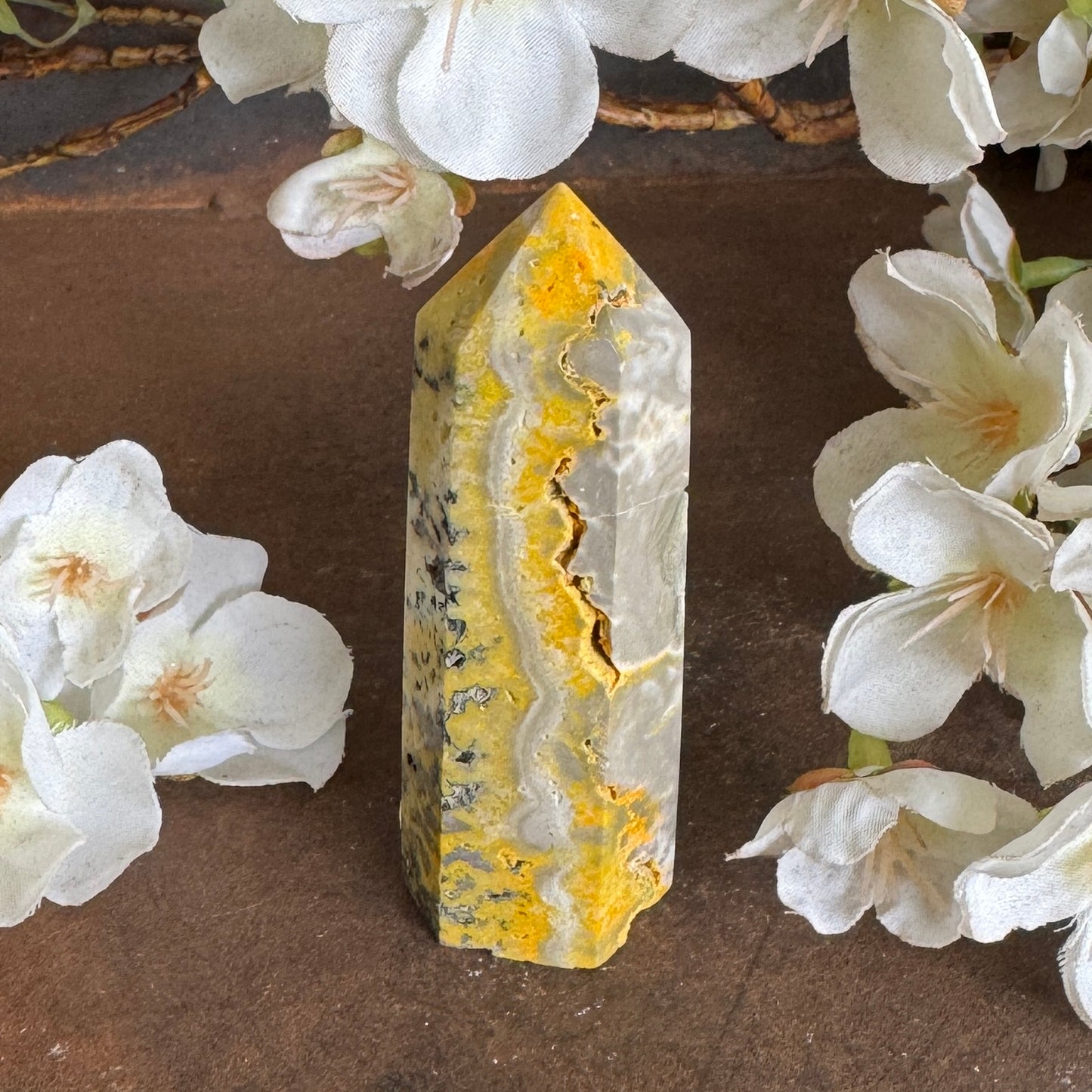Bumblebee Jasper Tower – Confidence, Creativity & Spiritual Protection