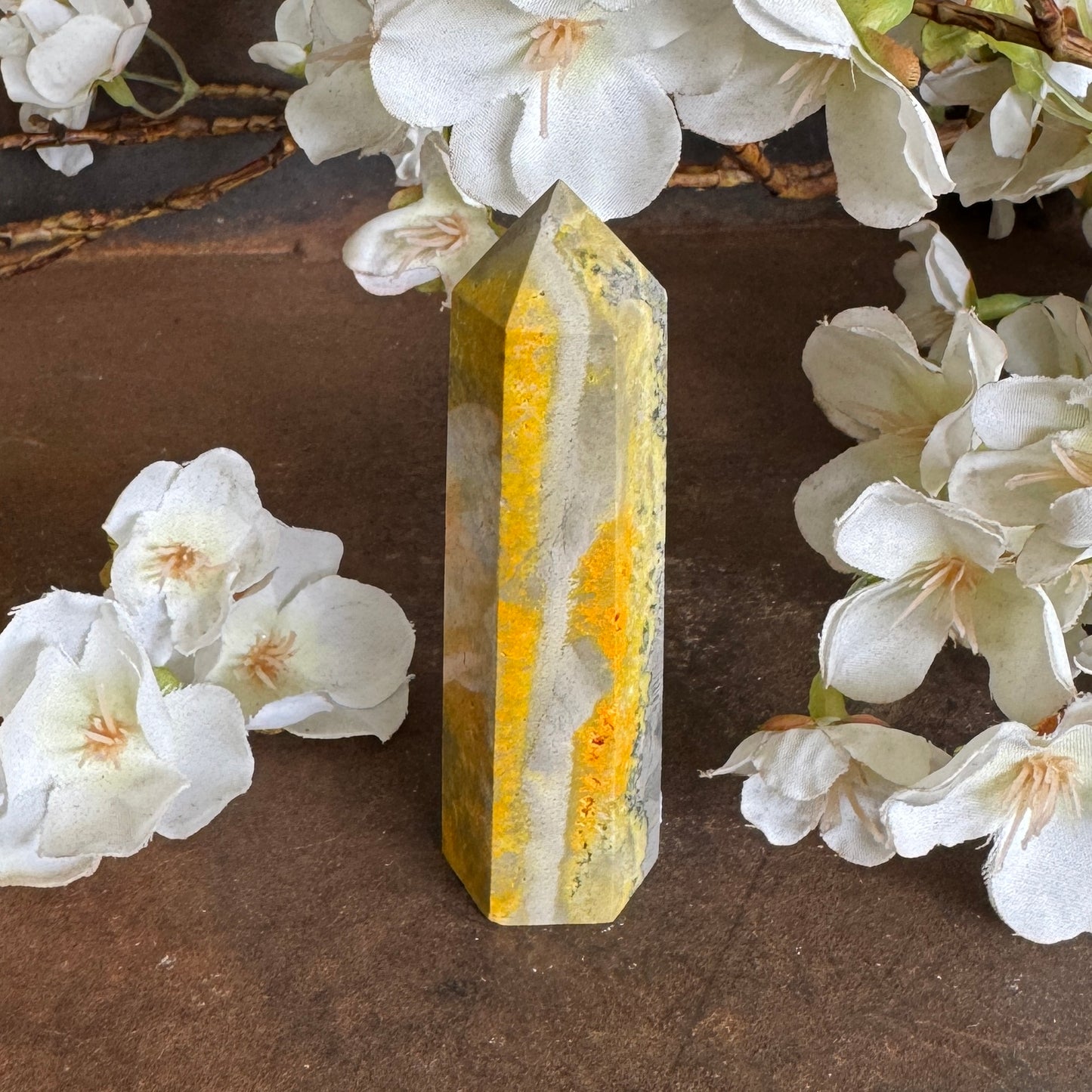 Bumblebee Jasper Tower – Confidence, Creativity & Spiritual Protection