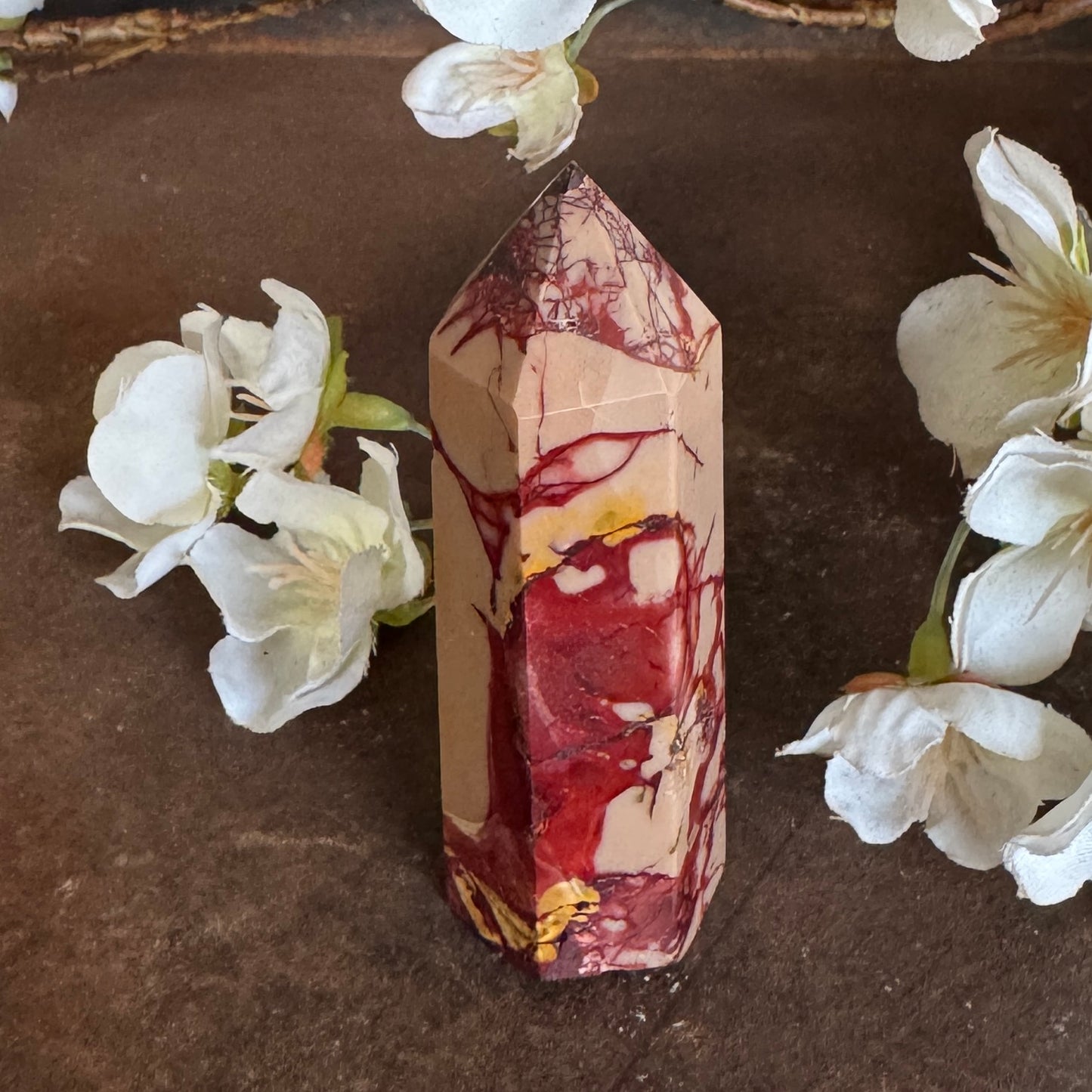 Mookaite Crystal Tower – Australian Grounding, Strength & Spiritual Healing