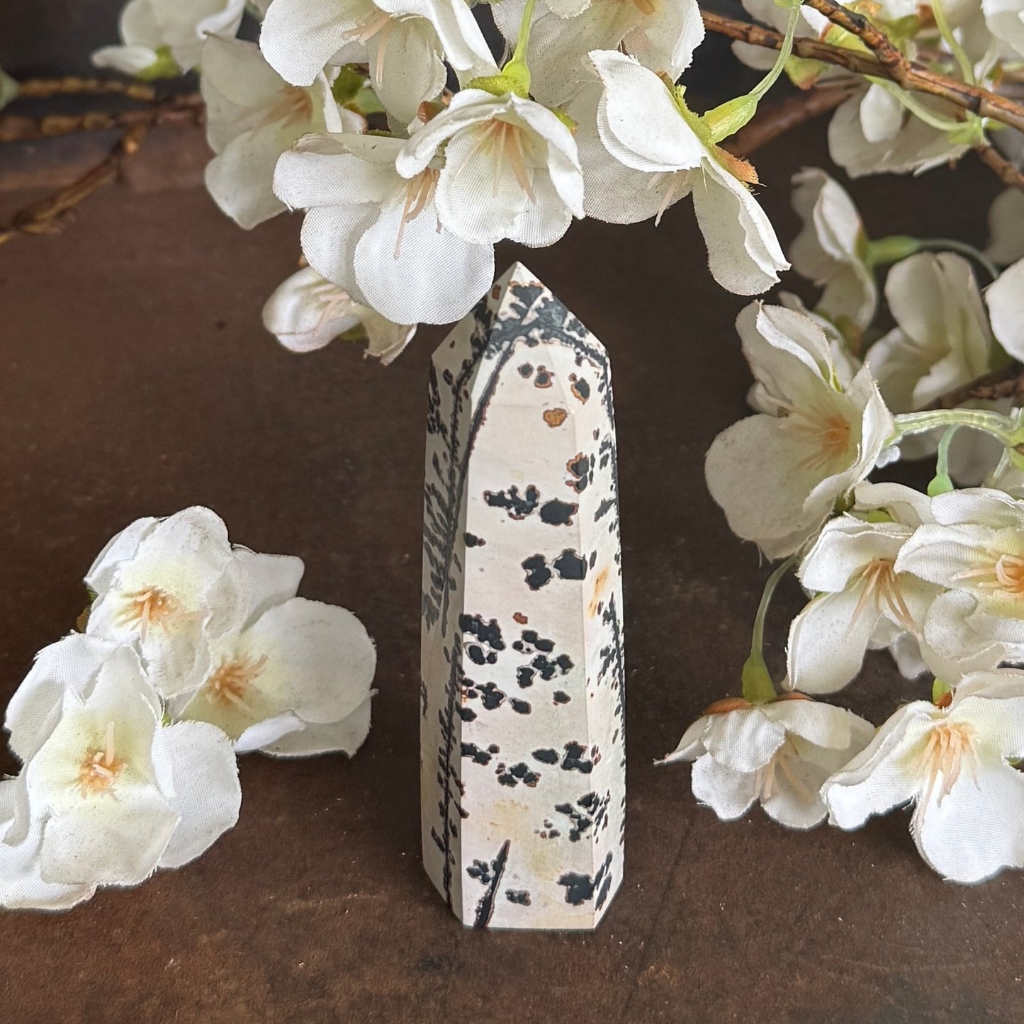 Dendritic Agate crystal tower grounding manifestation emotional healing spiritual growth crystal