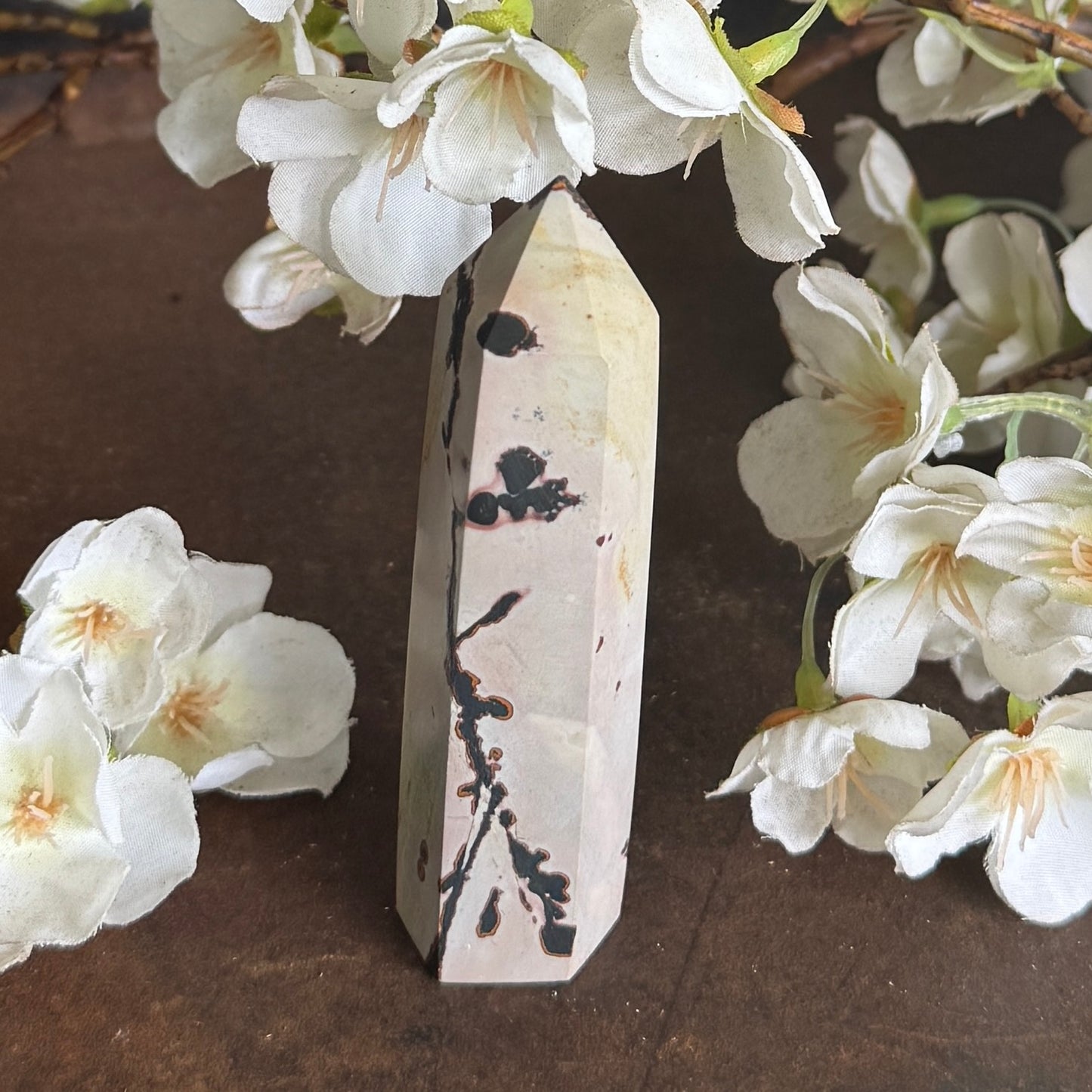 Dendritic Agate crystal tower grounding manifestation emotional healing spiritual growth crystal