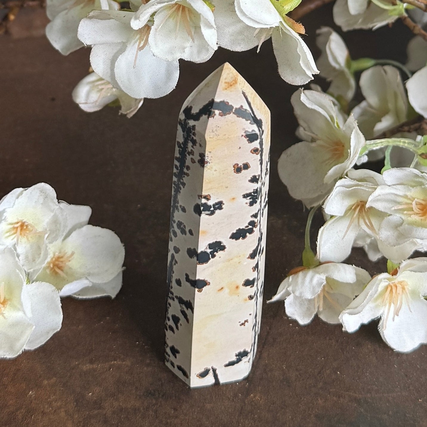 Dendritic Agate crystal tower grounding manifestation emotional healing spiritual growth crystal